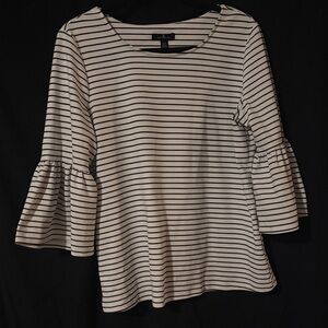 Jules & Leopold Monochrome Striped Blouse